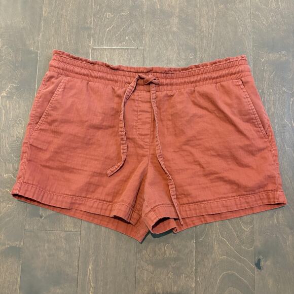 LOFT Outlet Shorts Women Large Terracotta Elastic Drawstring Pockets Casual - Picture 1 of 13
